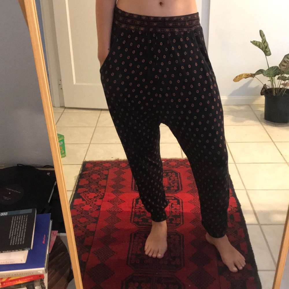 UO patterned harem pants